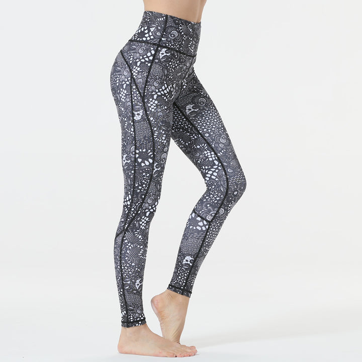 Pantalon de yoga imprimé