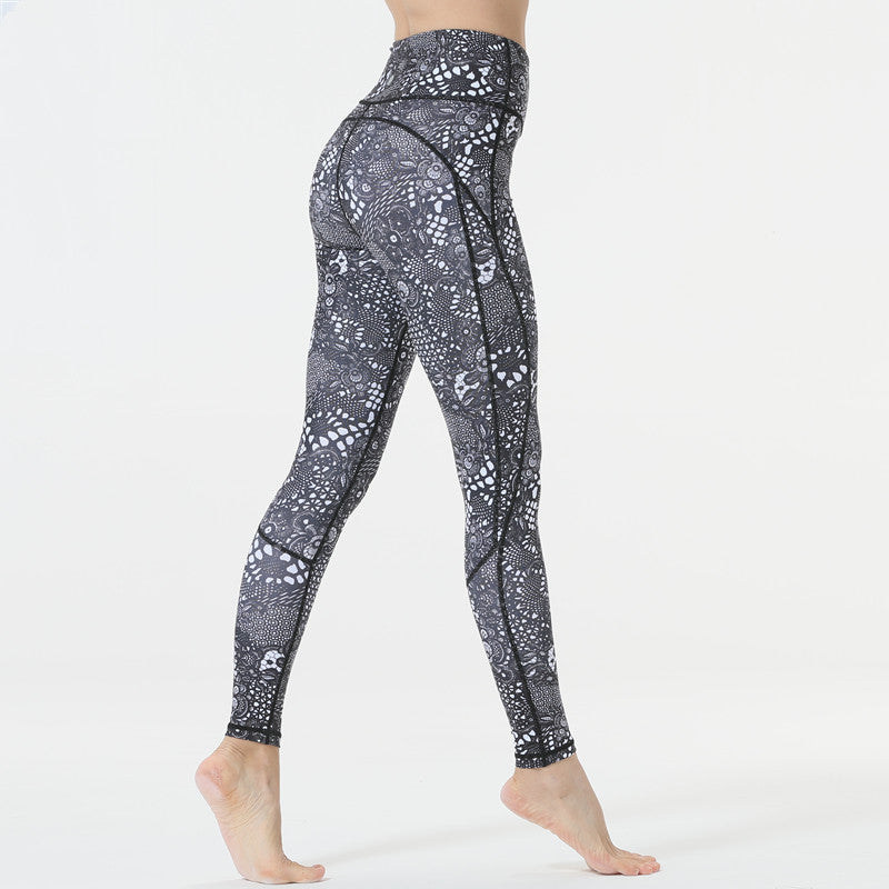 Pantalon de yoga imprimé
